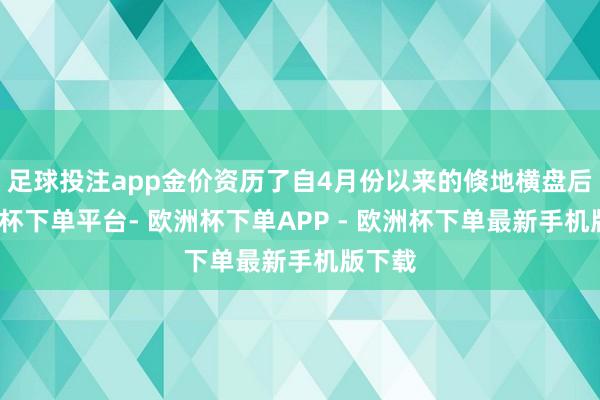 足球投注app金价资历了自4月份以来的倏地横盘后-欧洲杯下单平台- 欧洲杯下单APP - 欧洲杯下单最新手机版下载