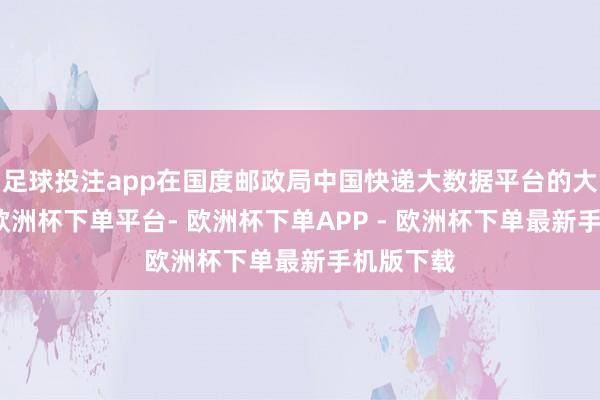 足球投注app在国度邮政局中国快递大数据平台的大屏幕上-欧洲杯下单平台- 欧洲杯下单APP - 欧洲杯下单最新手机版下载