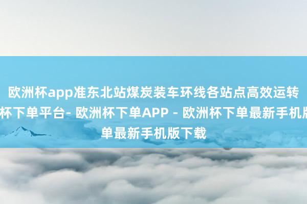 欧洲杯app　　准东北站煤炭装车环线各站点高效运转-欧洲杯下单平台- 欧洲杯下单APP - 欧洲杯下单最新手机版下载