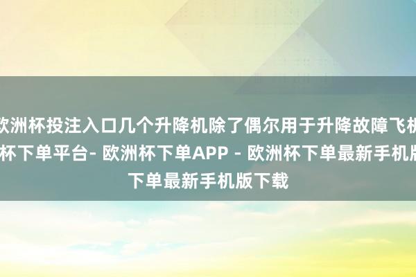 欧洲杯投注入口几个升降机除了偶尔用于升降故障飞机-欧洲杯下单平台- 欧洲杯下单APP - 欧洲杯下单最新手机版下载